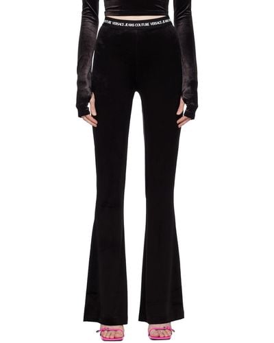Versace Jeans Couture フレア レギンス - ブラック