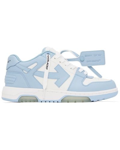 Off-White c/o Virgil Abloh White & Blue Out Of Office Sneakers - Black
