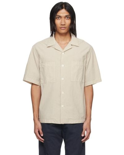 Barena Taupe Solana Tendon Shirt - Natural