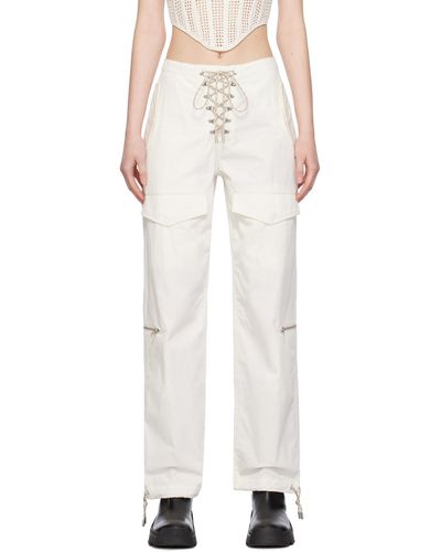 Dion Lee Off-white Hiking Pocket Trousers