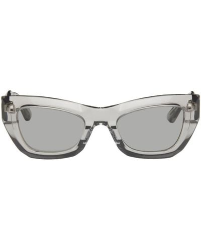 Bottega Veneta Grey Cat-eye Sunglasses - Multicolour