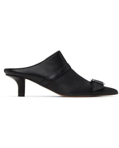 MM6 by Maison Martin Margiela Buckle Loafers - Black