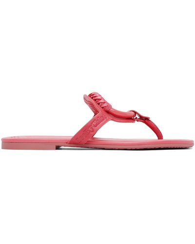 See By Chloé Pink Hana Sandals - Red