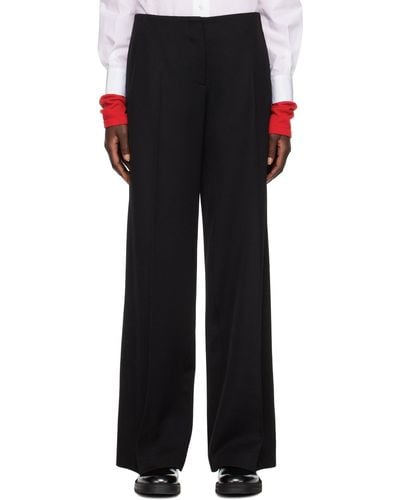 The Row Black Pipa Trousers