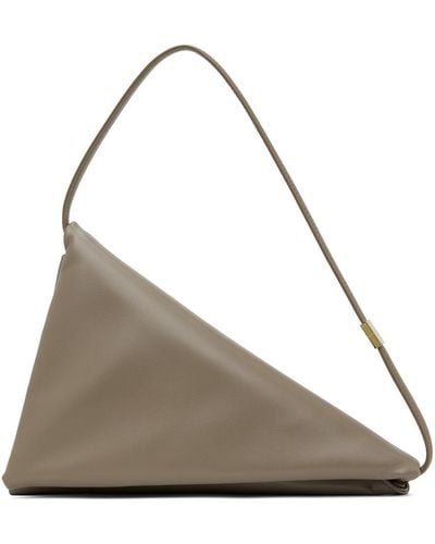 Marni Taupe Prisma Triangle Bag - Brown