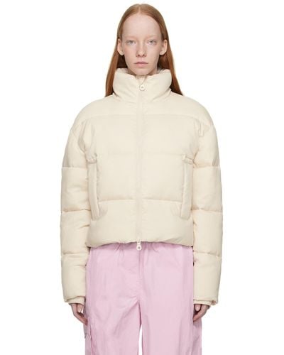 GIRLFRIEND COLLECTIVE Off- Cropped Puffer Jacket - Natural