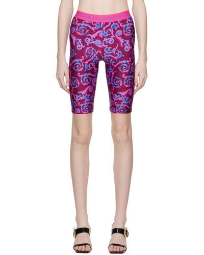 Versace Pink Sketch Shorts - Red