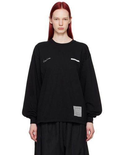 Yohji Yamamoto Neighborhood Edition Long Sleeve T-Shirt - Black