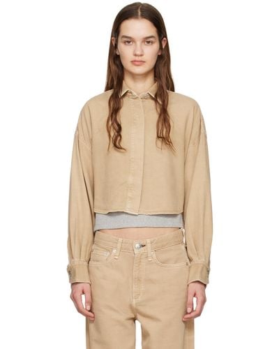 Rag & Bone Ultra Featherweight Beatrice Shirt - Natural