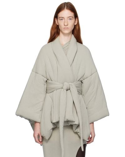 Rick Owens Lilies Off- Tommywing Jacket - Gray