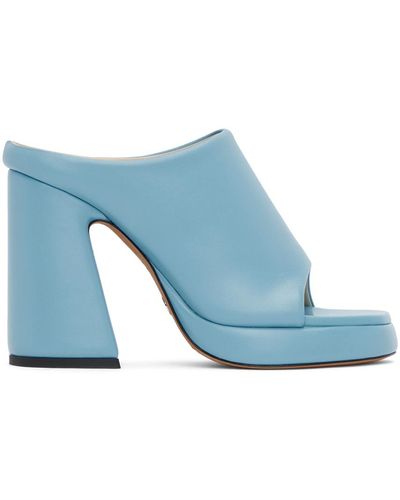 Proenza Schouler Blue Forma Platform Sandals