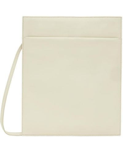 The Row Off-white Large Pocket Pouch - Natural
