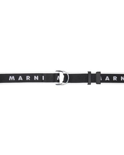Marni ロゴ スライドベルト - ブラック