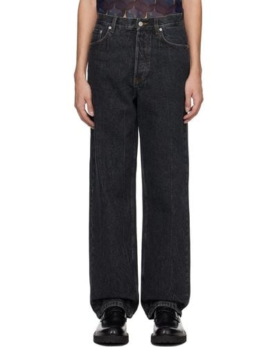 Dries Van Noten Black Five-pocket Jeans