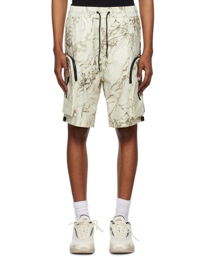 A_COLD_WALL* * Off-white Overset Tech Shorts - Natural