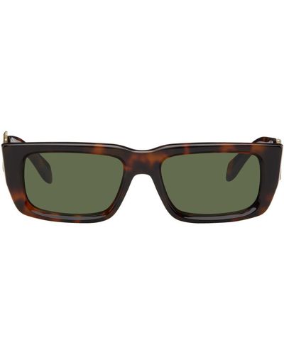 Palm Angels Tortoiseshell Milford Sunglasses - Green