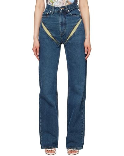 Y. Project Cut Out Jeans - Blue