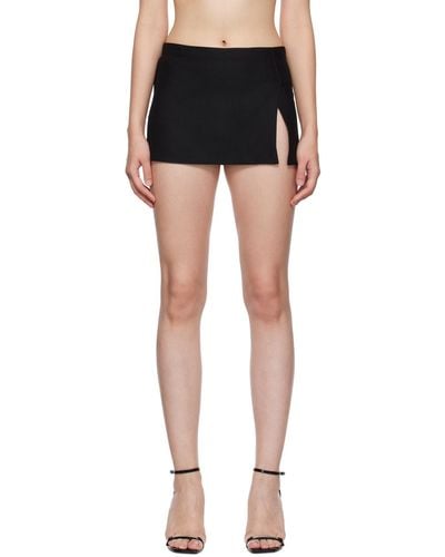 Miaou Micro Miniskirt - Black
