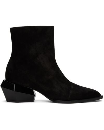 Balmain 'billy' Heeled Ankle Boots, - Black