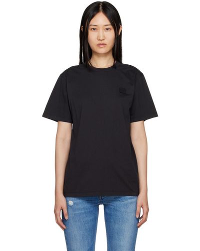 Maison Kitsuné Fox Profile パッチ Tシャツ - ブラック
