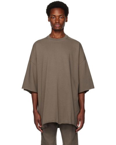 Rick Owens Gray Tommy T-shirt - Brown