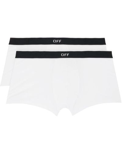 Off-White c/o Virgil Abloh Two-pack White Off-stamp Boxers - Black