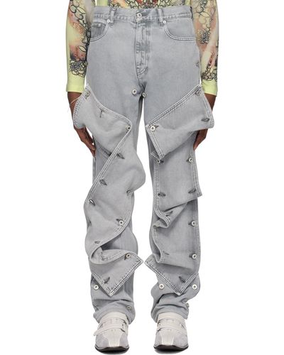 Y. Project Snap Off Jeans - Grey