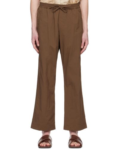 LE17SEPTEMBRE Pantalon brun à cordon coulissant - Marron