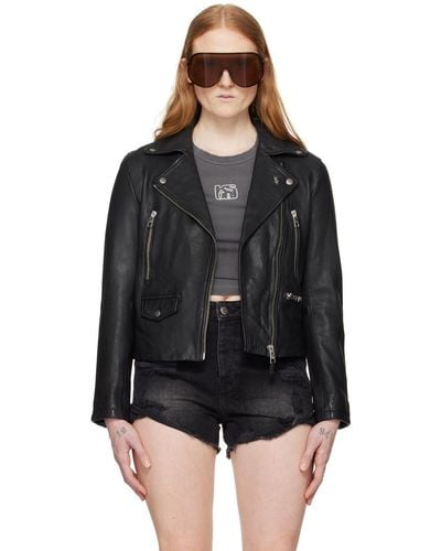 Ksubi Amplify Leather Jacket - Black