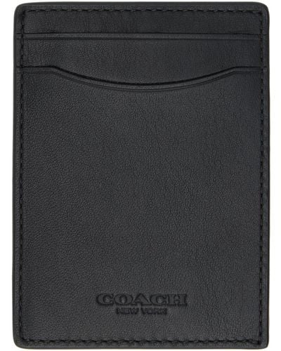 COACH マネークリップ カードケース - ブラック
