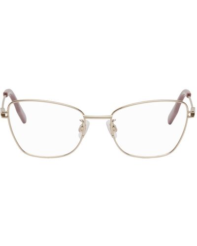McQ Mcq Gold Cat-eye Glasses - Black