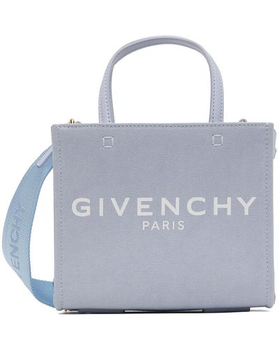 Givenchy Mini cabas bleu à logos g
