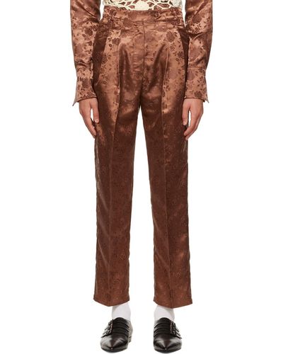 Tanner Fletcher Clarence Pants - Brown