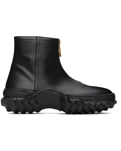 Marni Zip Boots - Black