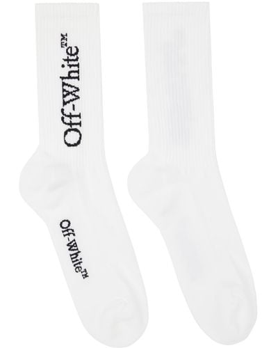 Off-White c/o Virgil Abloh White/black Cotton Sports Socks