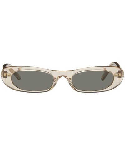 Saint Laurent Beige Sl 557 Shade Sunglasses - Black