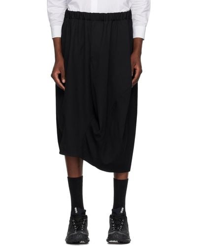 COMME DES GARÇON BLACK Comme Des Garçons Asymmetric Hem Skirt - Black