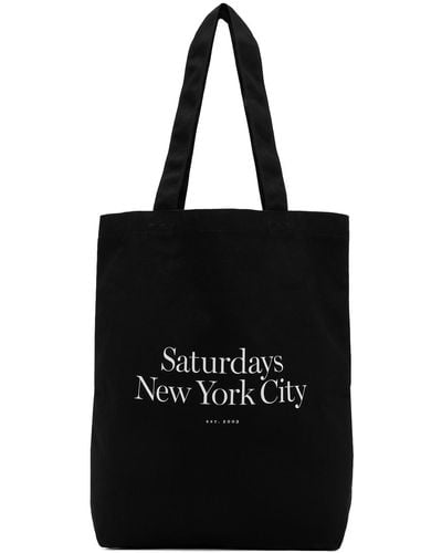 Saturdays NYC Miller Standard トートバッグ - ブラック