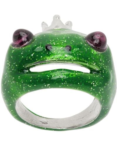 Collina Strada Frog Prince Ring - Green