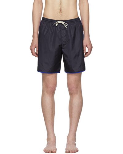 Gucci Logo Stripe Swim Shorts - Black