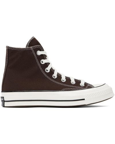 Converse Brown Chuck 70 High Top Trainers - Black