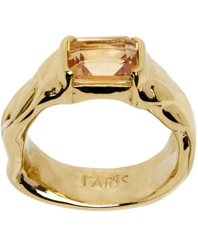 Faris Ssense Exclusive Nast Ring - Metallic
