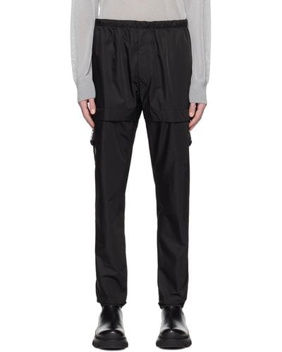 Givenchy Black Buckle Cargo Trousers