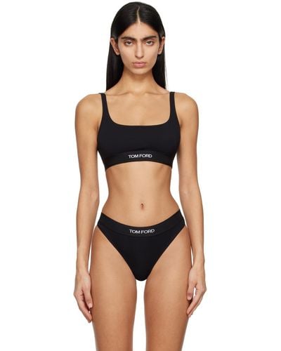 Tom Ford Soutien-gorge noir à logo