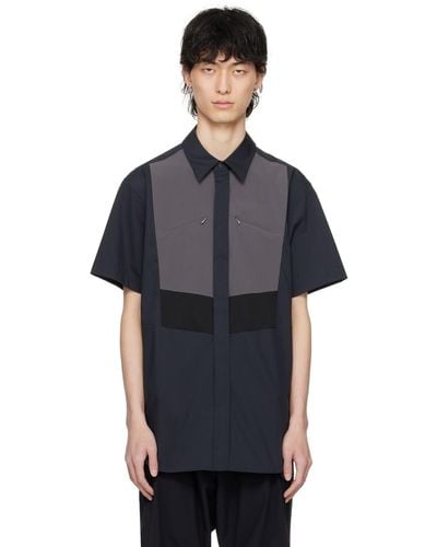 Fumito Ganryu Kinetic Bosom Shirt - Black