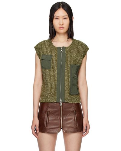 ANDERSSON BELL Piper Military Vest - Green