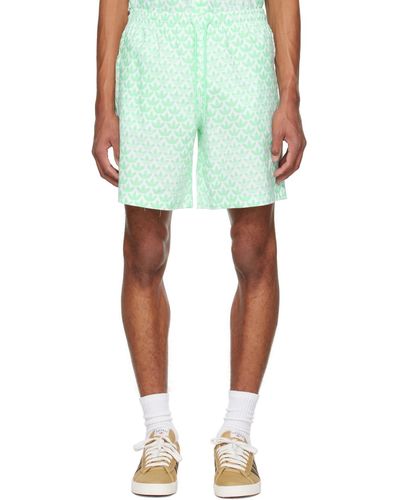 adidas Originals Green Monogram Shorts - Blue