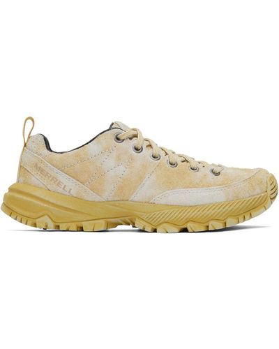 Merrell Off-white & Yellow Mqm Ace Fp Trainers - Black