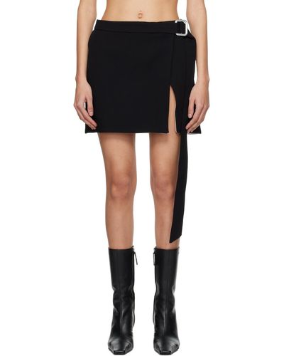Ami Paris Cinch Miniskirt - Black