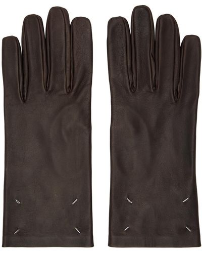 Maison Margiela Four Stitches Gloves - Black